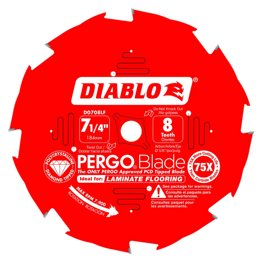 7-1/4 In. X 8 Tooth (Pcd) Laminate Flooring Pergoblade-D0708LF-2061