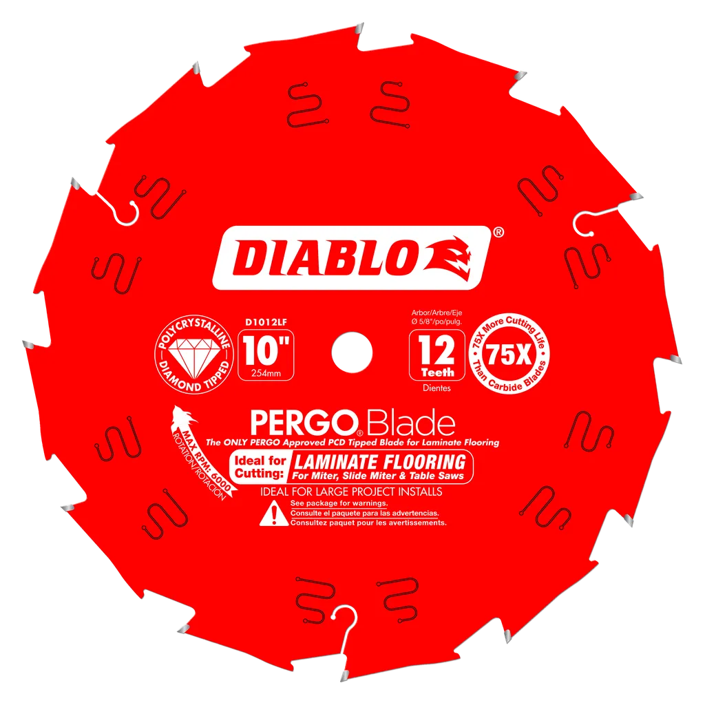 10 In. X 12 Tooth (Pcd) Laminate Flooring Pergoblade-D1012LF-2087
