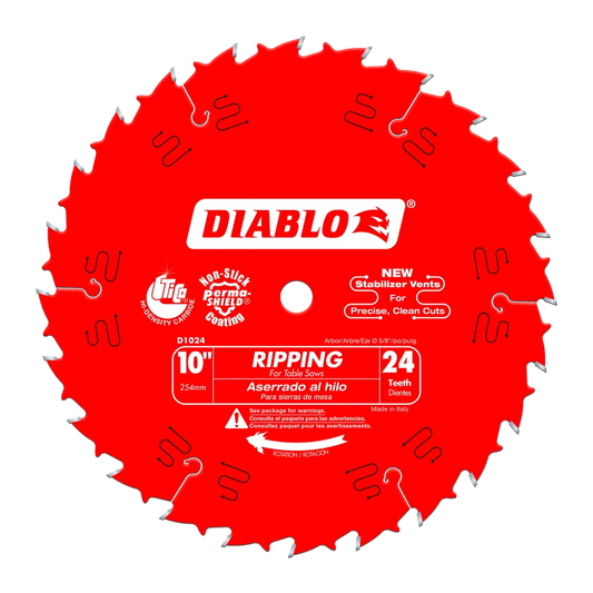 10 In. X 24 Tooth Ripping Saw Blade-D1024X-2089