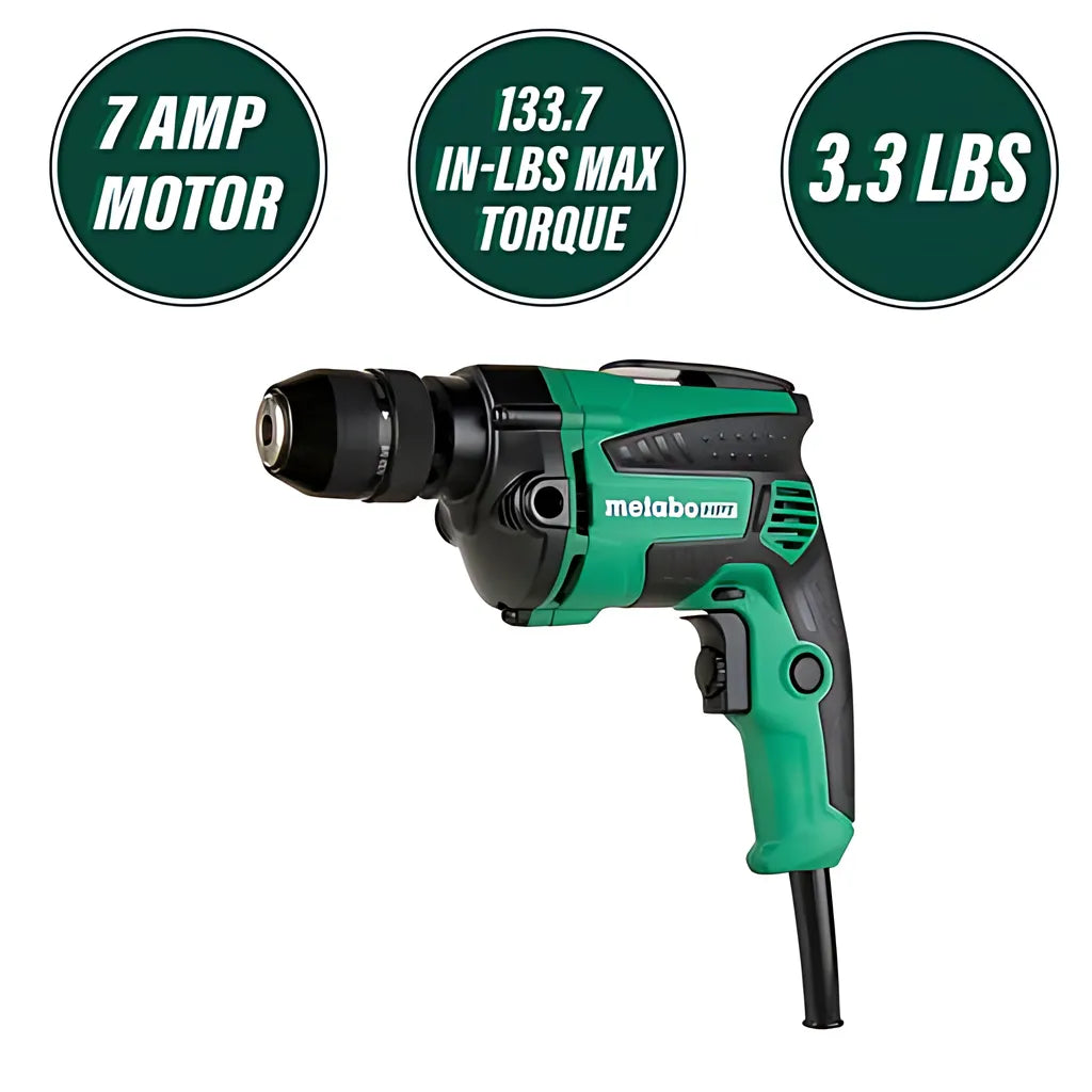 7 Amp 3/8 Inch Drill, Evs, Reversible | D10Vh2-D10VH2M-96