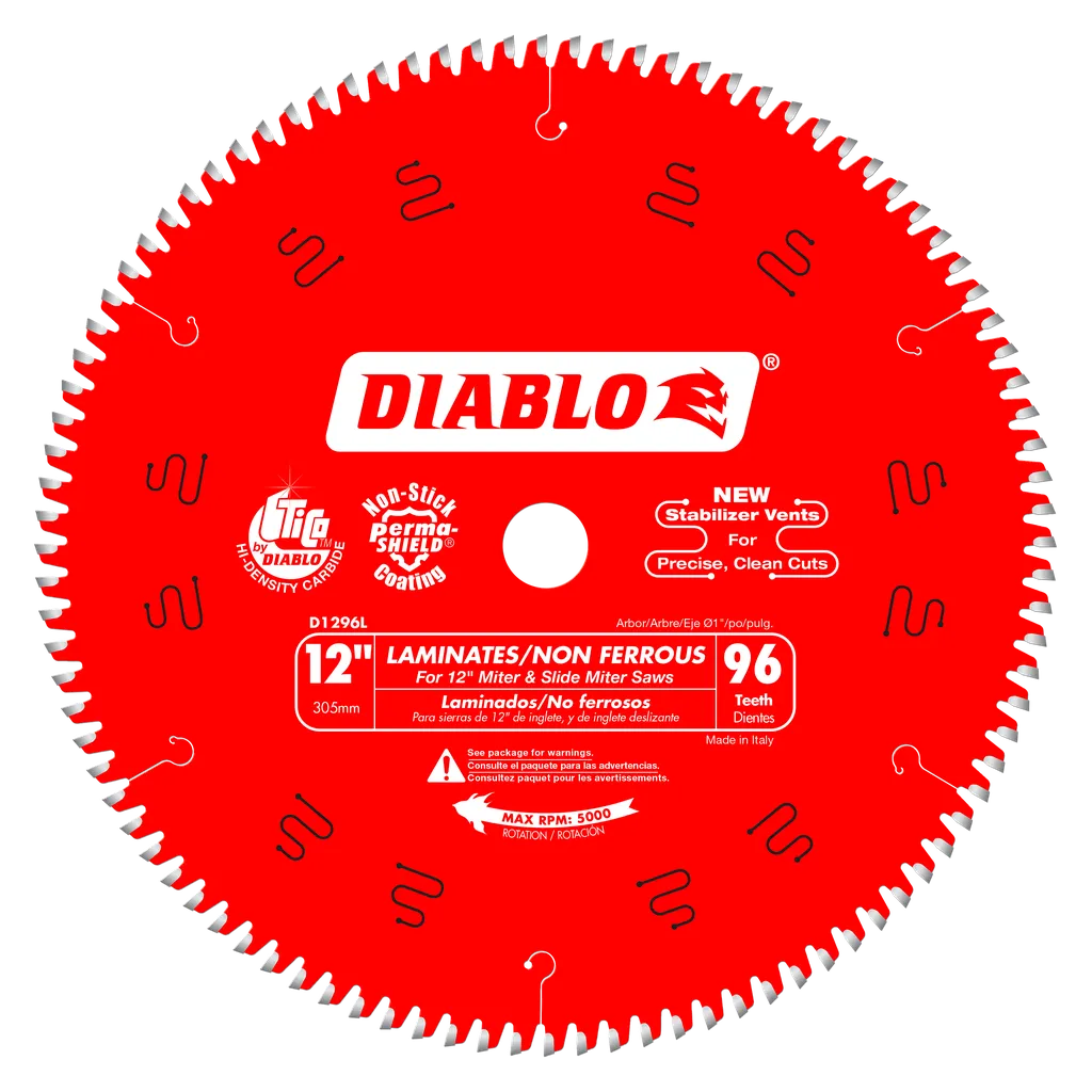 12 In. X 96 Tooth Laminate / Aluminum Saw Blade-D1296L-2114