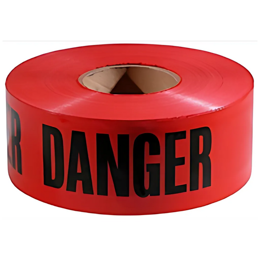 Red Tape Barricade - 3" X 1000' - Danger Do Not Enter DANGER-TAPE-7