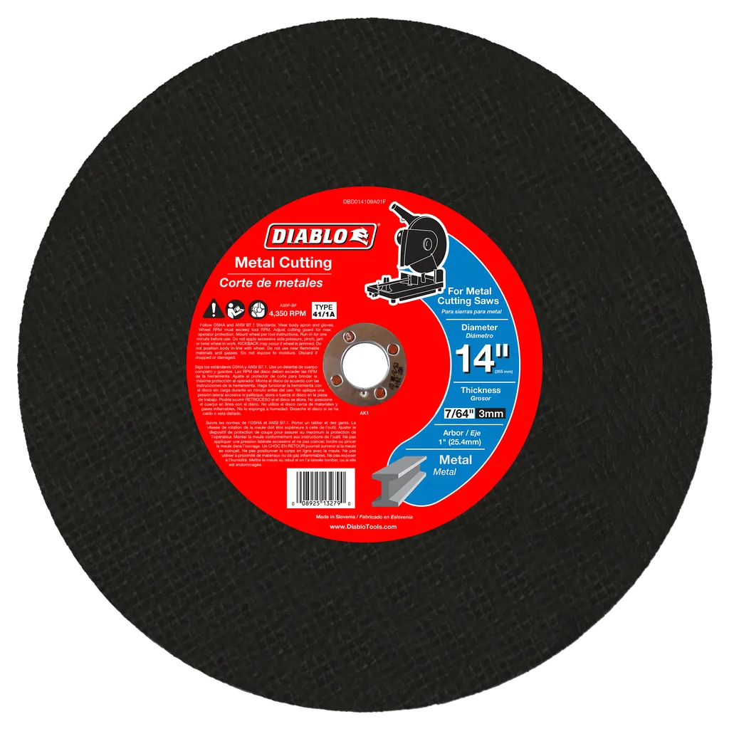 14 In. Metal Chop Saw Disc - DBD014109A01F-1759