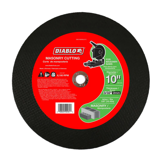 10 In. Masonry Cut Off Disc - DBD100093L01C-1791