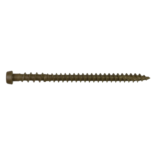 Deck-Drive Dcu Composite Screw - #10 X 2-3/4 In. T20, Quik Guard®, Brown 01 (350-Qty) (Pack Of 6)-DCU234BR01R350-SP6965-7450