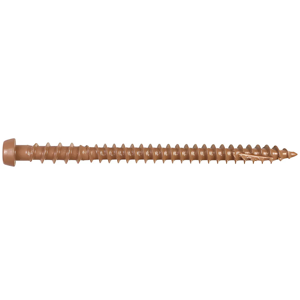 Deck-Drive Dcu Composite Screw - #10 X 2-3/4 In. T20, Quik Guard®, Brown 05 (70-Qty) (Pack Of 5)-DCU234BR05R70-SP1845-2043