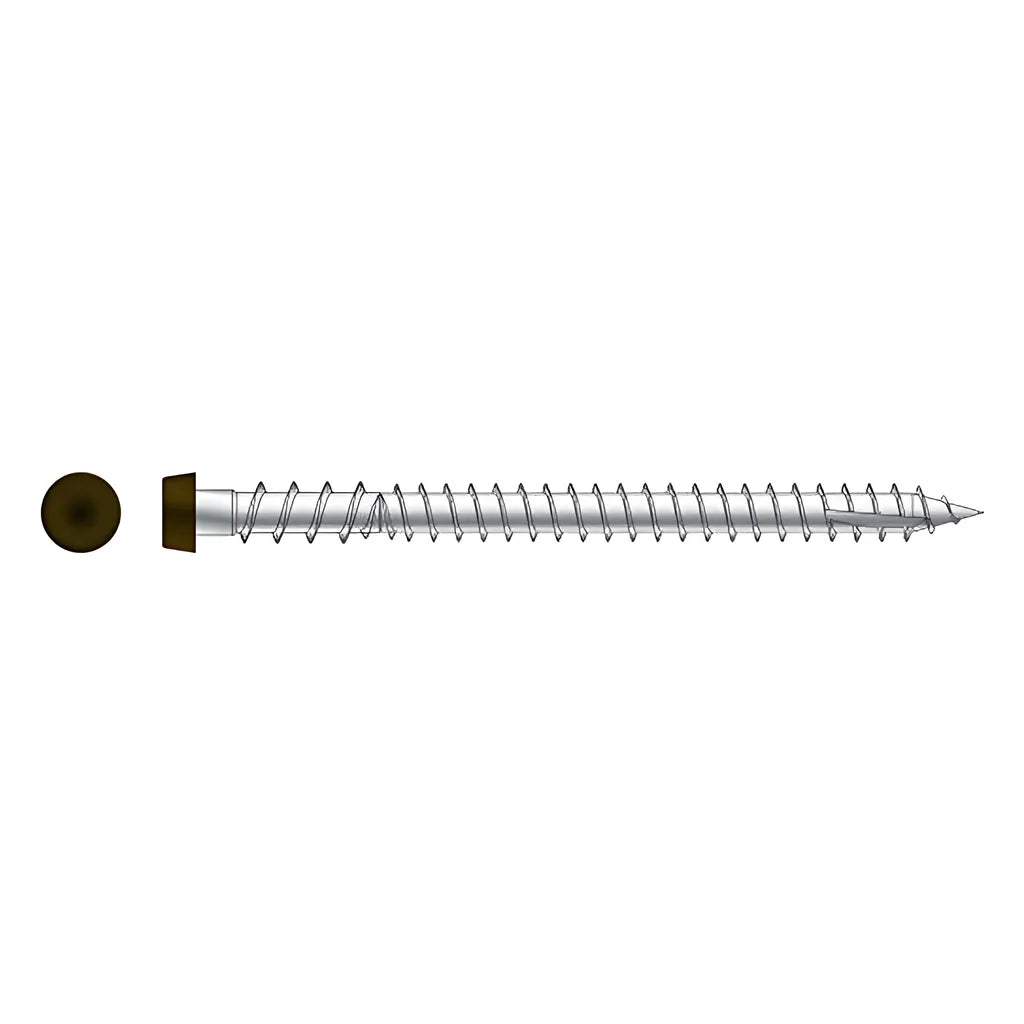 Deck-Drive Dcu Composite Screw - #10 X 2-3/4 In. T20, Type 316, Brown 01 (70-Qty) (Pack Of 5)-DCU234C316BR01-SP8115-8649