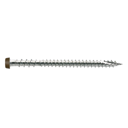 Deck-Drive Dcu Composite Screw - #10 X 2-3/4 In. T20, Type 316, Brown 01 (1750-Qty)-DCU234MB316BR01-SP8353-8905