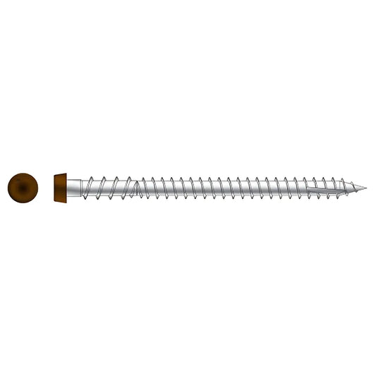 Deck-Drive Dcu Composite Screw - #10 X 2-3/4 In. T20, Type 316, Tan 01 (1750-Qty)-DCU234MB316TN01-SP6708-7176