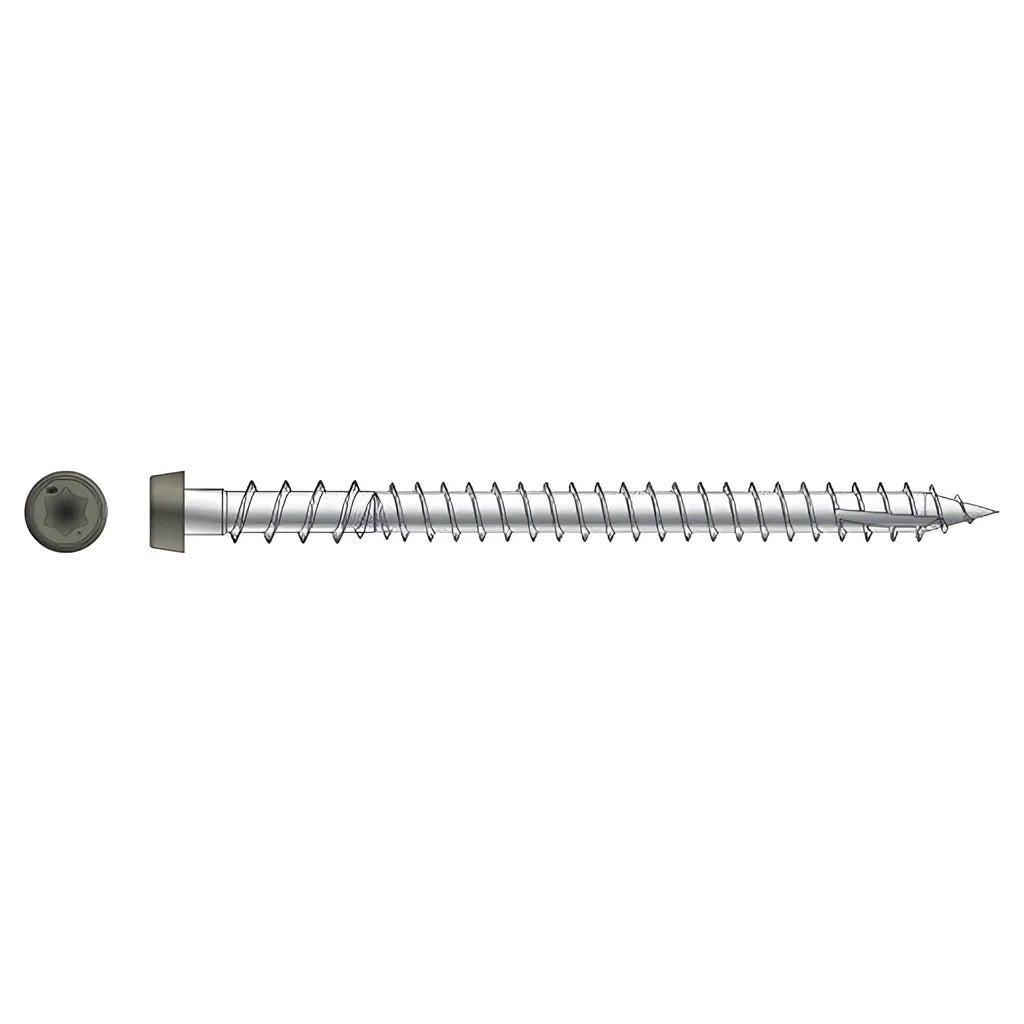 Deck-Drive Dcu Composite Screw - #10 X 2-3/4 In. T20, Type 316, Gray (350-Qty) (Pack Of 6)-DCU234P316GR-SP9051-9634