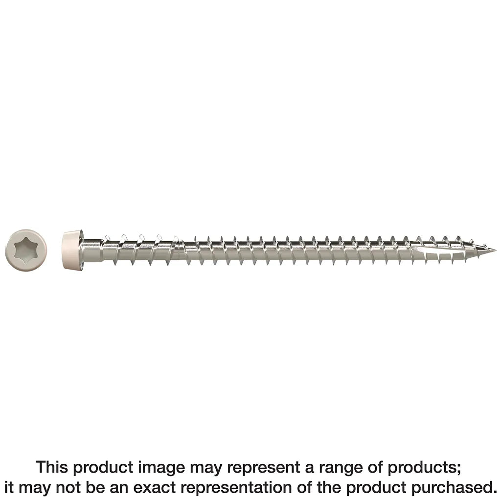 Deck-Drive Dcu Composite Screw - #10 X 2-3/4 In. T20, Type 316, Gray 05 (350-Qty) (Pack Of 6)-DCU234P316GR05-SP8611-9173