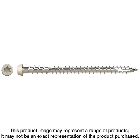 Deck-Drive Dcu Composite Screw - #10 X 2-3/4 In. T20, Type 316, Gray 05 (350-Qty) (Pack Of 6)-DCU234P316GR05-SP8611-9173