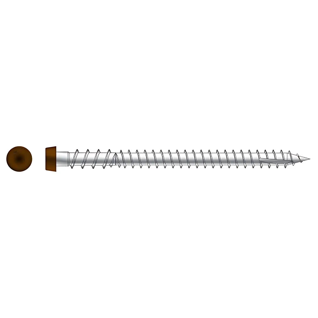 Deck-Drive Dcu Composite Screw - #10 X 2-3/4 In. T20, Type 316, Tan 01 (350-Qty) (Pack Of 6)-DCU234P316TN01-SP6176-6612