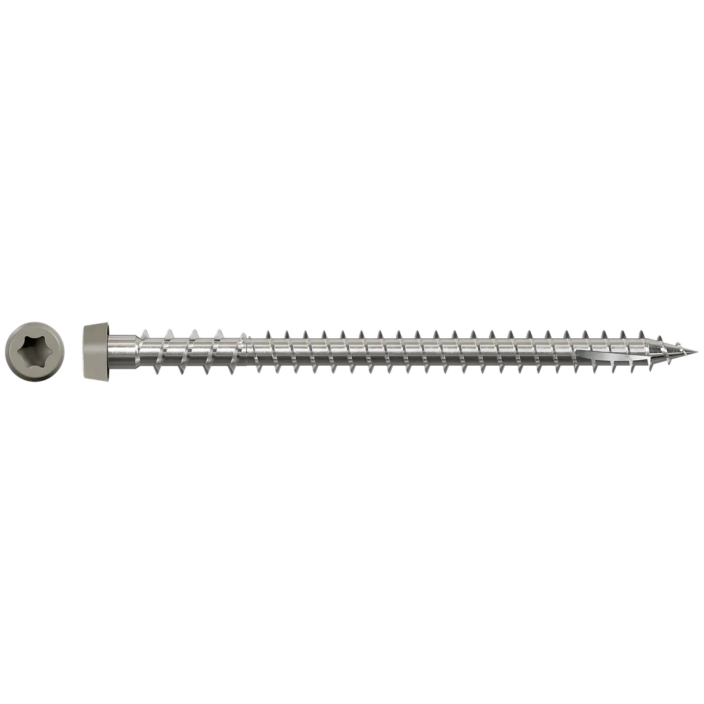 Deck-Drive Dcu Composite Screw (Collated) - #10 X 2-3/4 In. Type 316, Gray (1000-Qty)-DCU234S316GR-SP909-1054