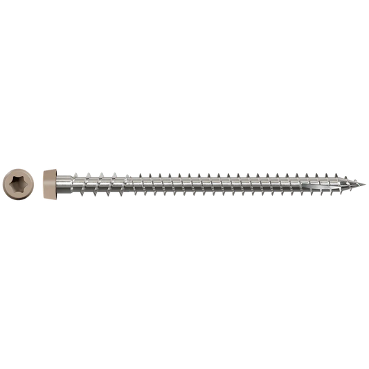 Deck-Drive Dcu Composite Screw (Collated) - #10 X 2-3/4 In. Type 316, Gray 01 (1000-Qty)-DCU234S316GR01-SP3084-3352