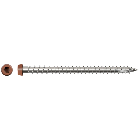 Deck-Drive Dcu Composite Screw (Collated) - #10 X 2-3/4 In. Type 316, Red (1000-Qty)-DCU234S316RD-SP8722-9291