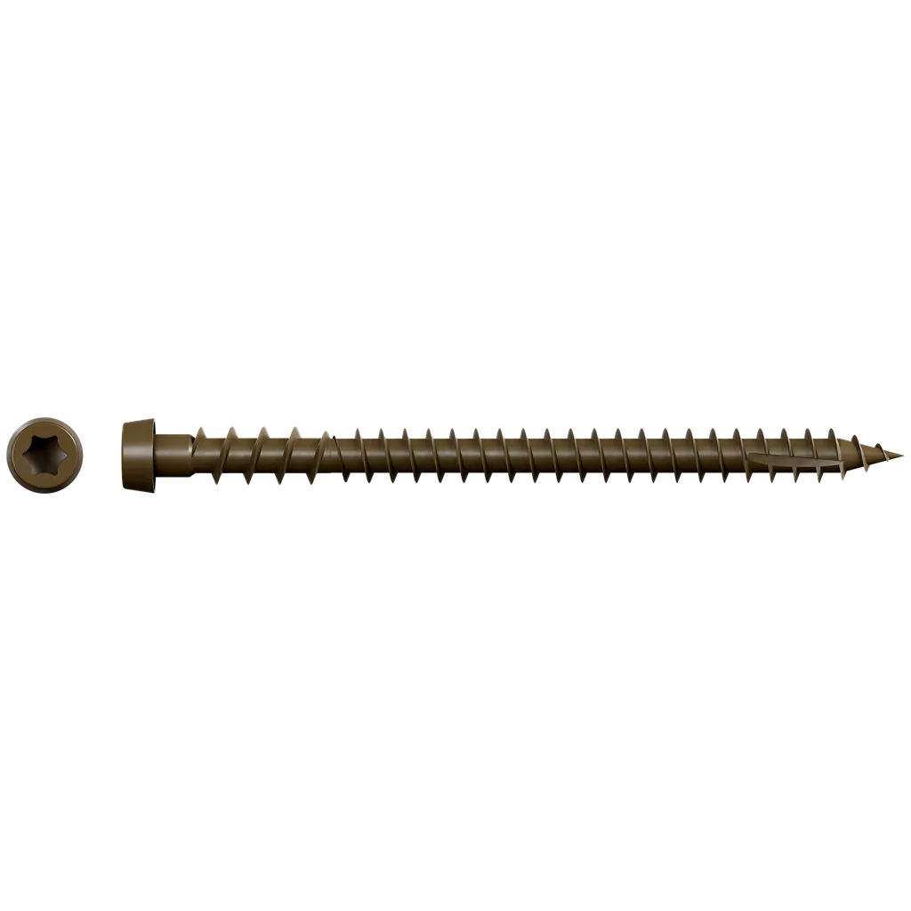 Deck-Drive Dcu Composite Screw (Collated) - #10 X 2-3/4 In. Quik Guard® Brown 01 (1000-Qty)-DCU234SBR01-SP3916-4226
