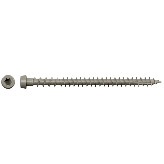 Deck-Drive Dcu Composite Screw (Collated) - #10 X 2-3/4 In. Quik Guard® Gray (1000-Qty)-DCU234SGR-SP4403-4743