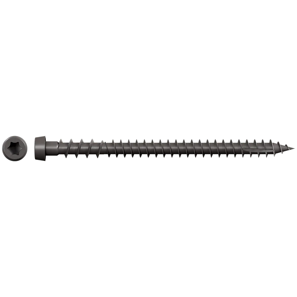 Deck-Drive Dcu Composite Screw (Collated) - #10 X 2-3/4 In. Quik Guard® Gray 04 (1000-Qty)-DCU234SGR04-SP447-569