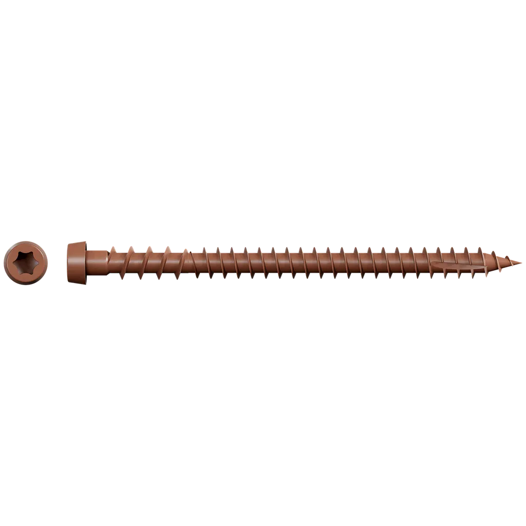 Deck-Drive Dcu Composite Screw (Collated) - #10 X 2-3/4 In. Quik Guard® Red (1000-Qty)-DCU234SRD-SP2147-2364