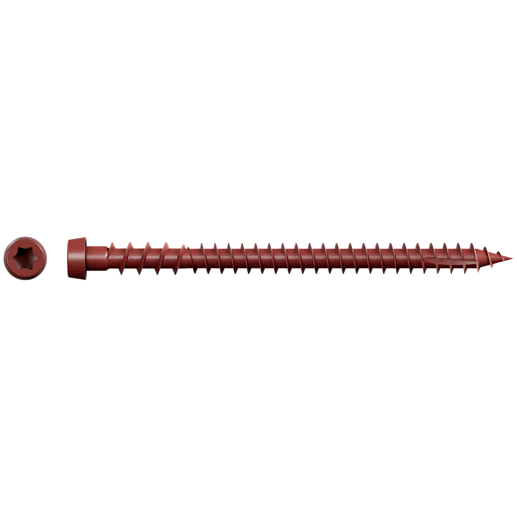 Deck-Drive Dcu Composite Screw (Collated) - #10 X 2-3/4 In. Quik Guard® Red 01 (1000-Qty)-DCU234SRD01-SP6998-7483