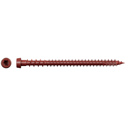 Deck-Drive Dcu Composite Screw (Collated) - #10 X 2-3/4 In. Quik Guard® Red 01 (1000-Qty)-DCU234SRD01-SP6998-7483