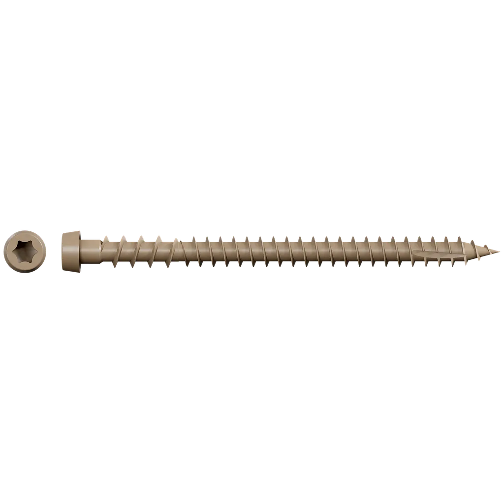 Deck-Drive Dcu Composite Screw (Collated) - #10 X 2-3/4 In. Quik Guard® Tan (1000-Qty)-DCU234STN-SP3260-3535