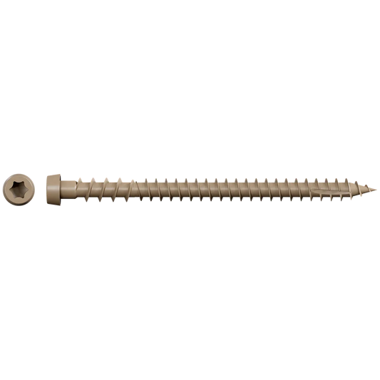 Deck-Drive Dcu Composite Screw (Collated) - #10 X 2-3/4 In. Quik Guard® Tan (1000-Qty)-DCU234STN-SP3260-3535