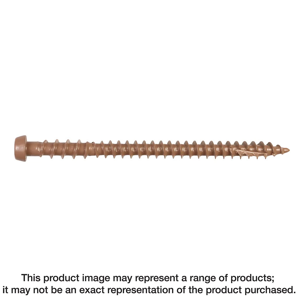 Deck-Drive Dcu Composite Screw - #10 X 2-3/4 In. T20, Quik Guard®, Tan 01 (350-Qty)-DCU234TN01R350-SP7386-7886