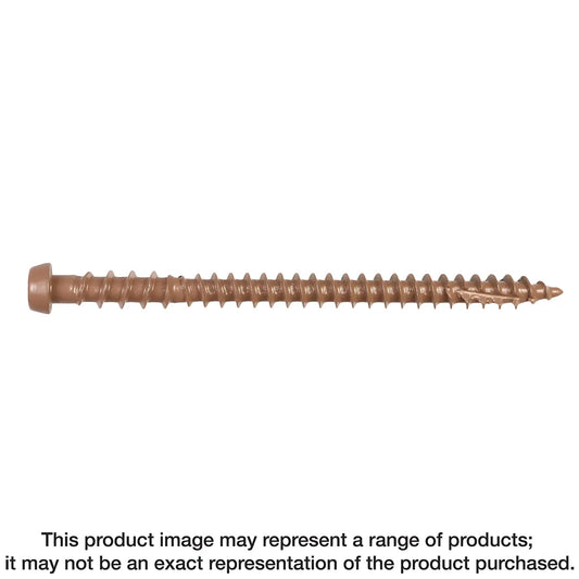 Deck-Drive Dcu Composite Screw - #10 X 2-3/4 In. T20, Quik Guard®, Tan 01 (350-Qty)-DCU234TN01R350-SP7386-7886
