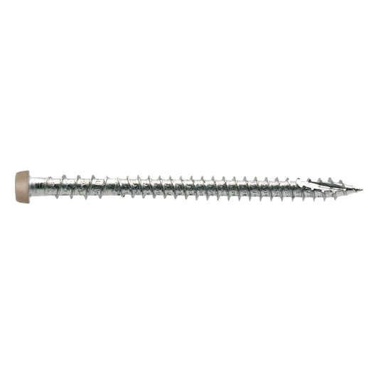 Deck-Drive Dcu Composite Screw - #10 X 2-3/4 In. T20, Quik Guard®, Tan (350-Qty) (Pack Of 6)-DCU234TNR350-SP889-1034