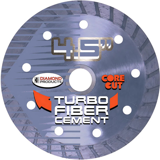 4.5" X .080 X 7/8" Turbo Fiber Cement Board Blade