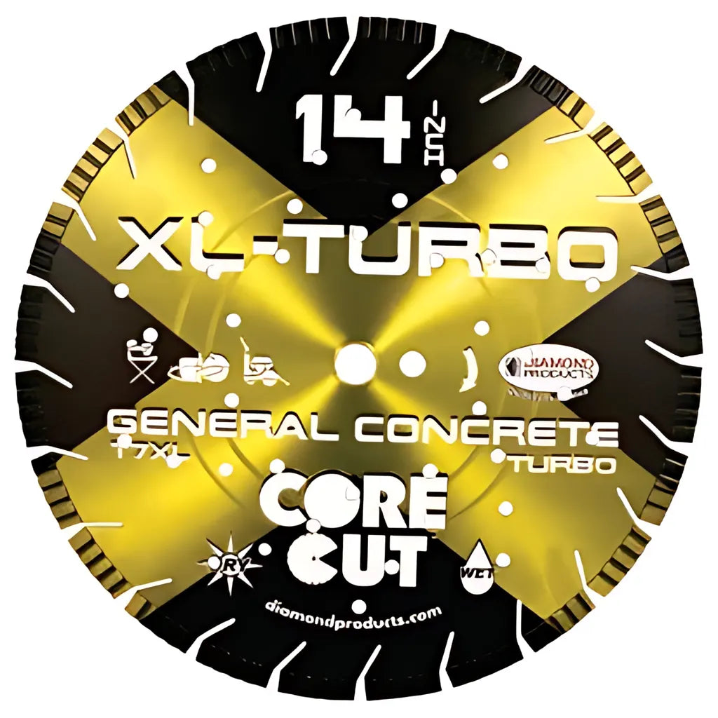 14 X 125 X 1 Xl-Turbo Turbo High Speed Diamond Blade With Air Holes