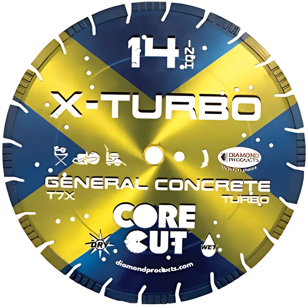 14 X 125 X 1 X-Turbo Turbo High Speed Diamond Blade With Air Holes