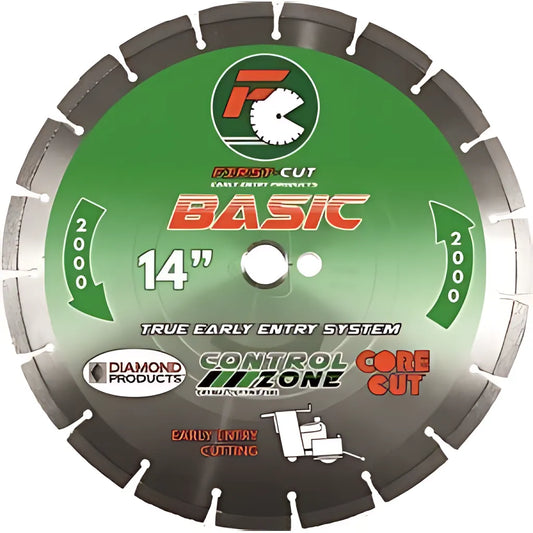 6" X .100 X 1" Basic First-Cut Early Entry Blade With Triangle Knockout & Skid Plate Basic 2000 Bond