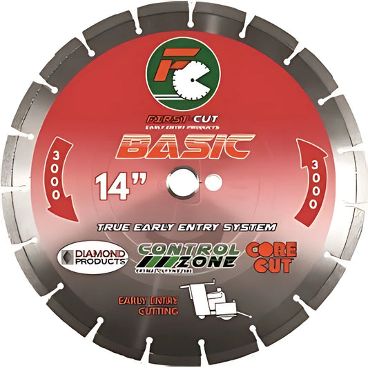 6" X .100 X 1" Basic First-Cut Early Entry Blade With Triangle Knockout & Skid Plate Basic 3000 Bond