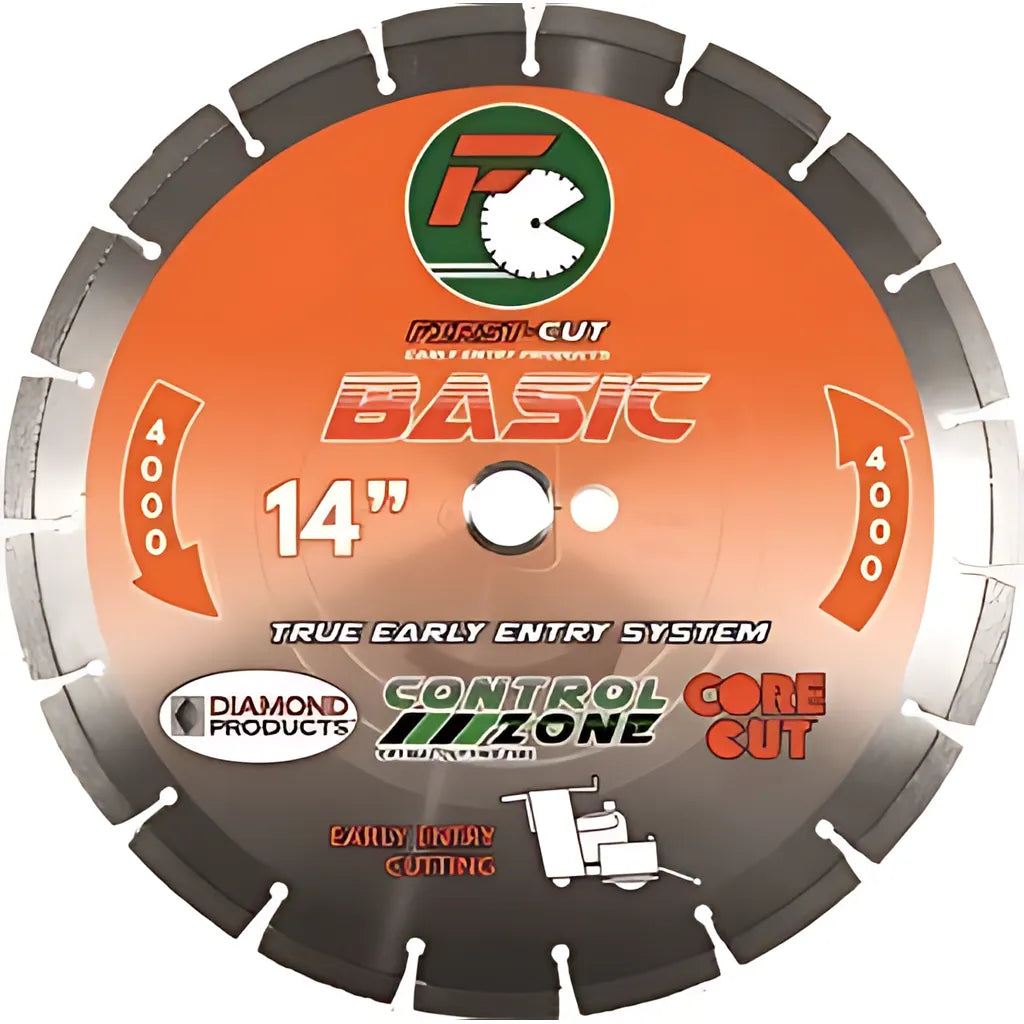 6" X .100 X 1" Basic First-Cut Early Entry Blade With Triangle Knockout & Skid Plate Basic 4000 Bond