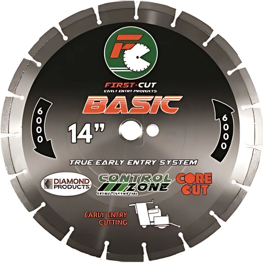 6" X .100 X 1" Basic First-Cut Early Entry Blade With Triangle Knockout & Skid Plate Basic 6000 Bond