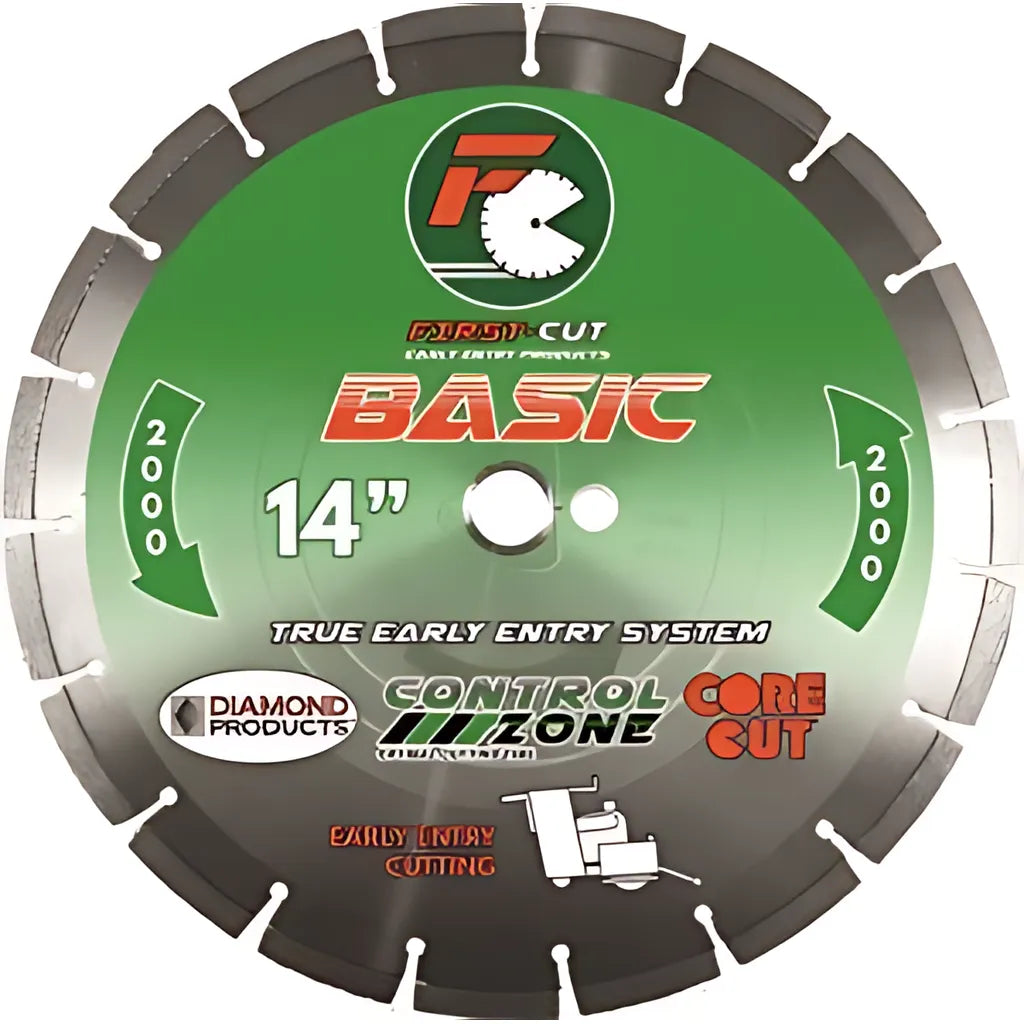 8" X .100 X 1" Basic First-Cut Early Entry Blade With Triangle Knockout & Skid Plate Basic 2000 Bond