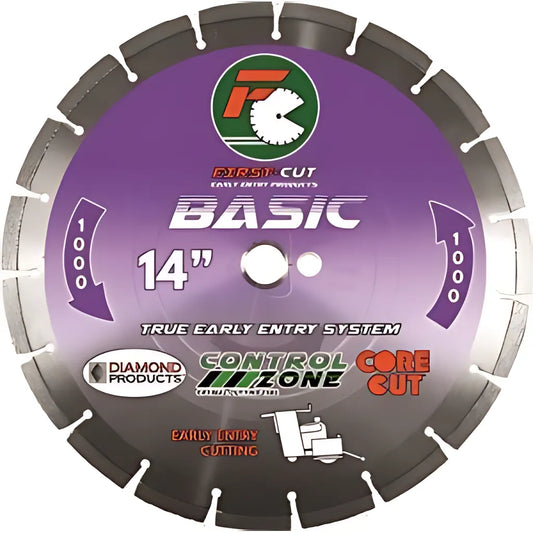 10" X .250 X 1" Basic First-Cut Early Entry Blade With Triangle Knockout & Skid Plate Basic 1000 Bond