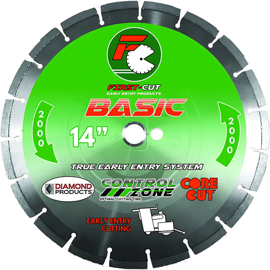 12" X .125 X 1" Basic First-Cut Early Entry Blade With Triangle Knockout & Skid Plate Basic 2000 Bond