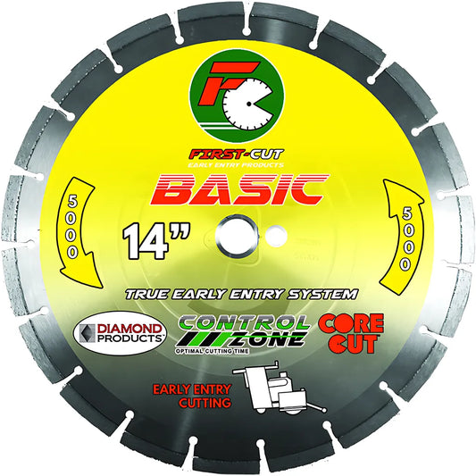 12" X .125 X 1" Basic First-Cut Early Entry Blade With Triangle Knockout & Skid Plate Basic 4000 Bond