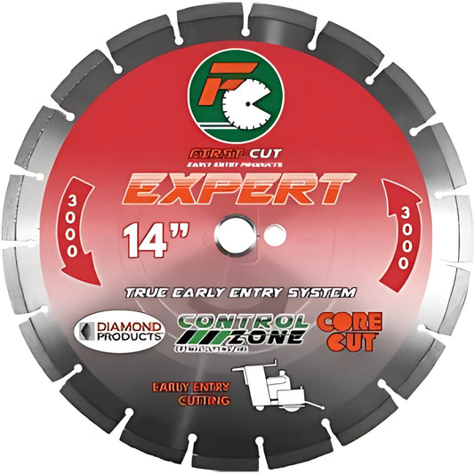 13.5" X .250 X 1" Expert First-Cut Early Entry Blade With Triangle Knockout & Skid Plate Expert 3000 Bond