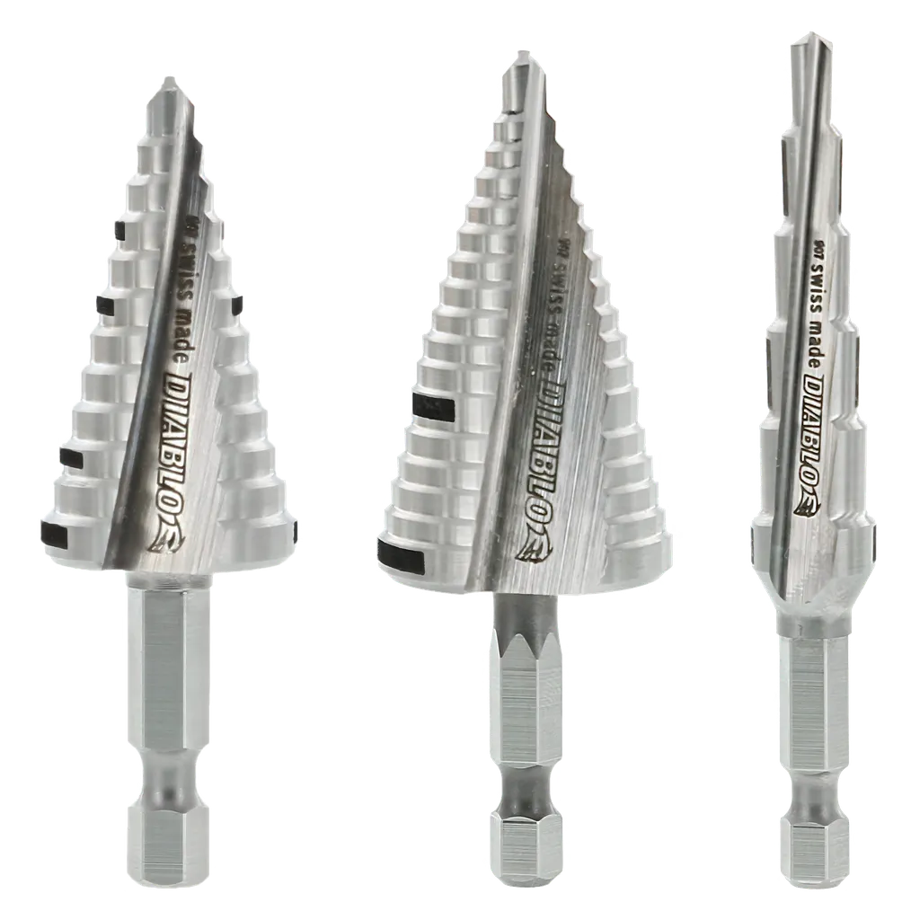 Impact Strong Step Drill Bit Set (3-Piece)-DSDS003-3195