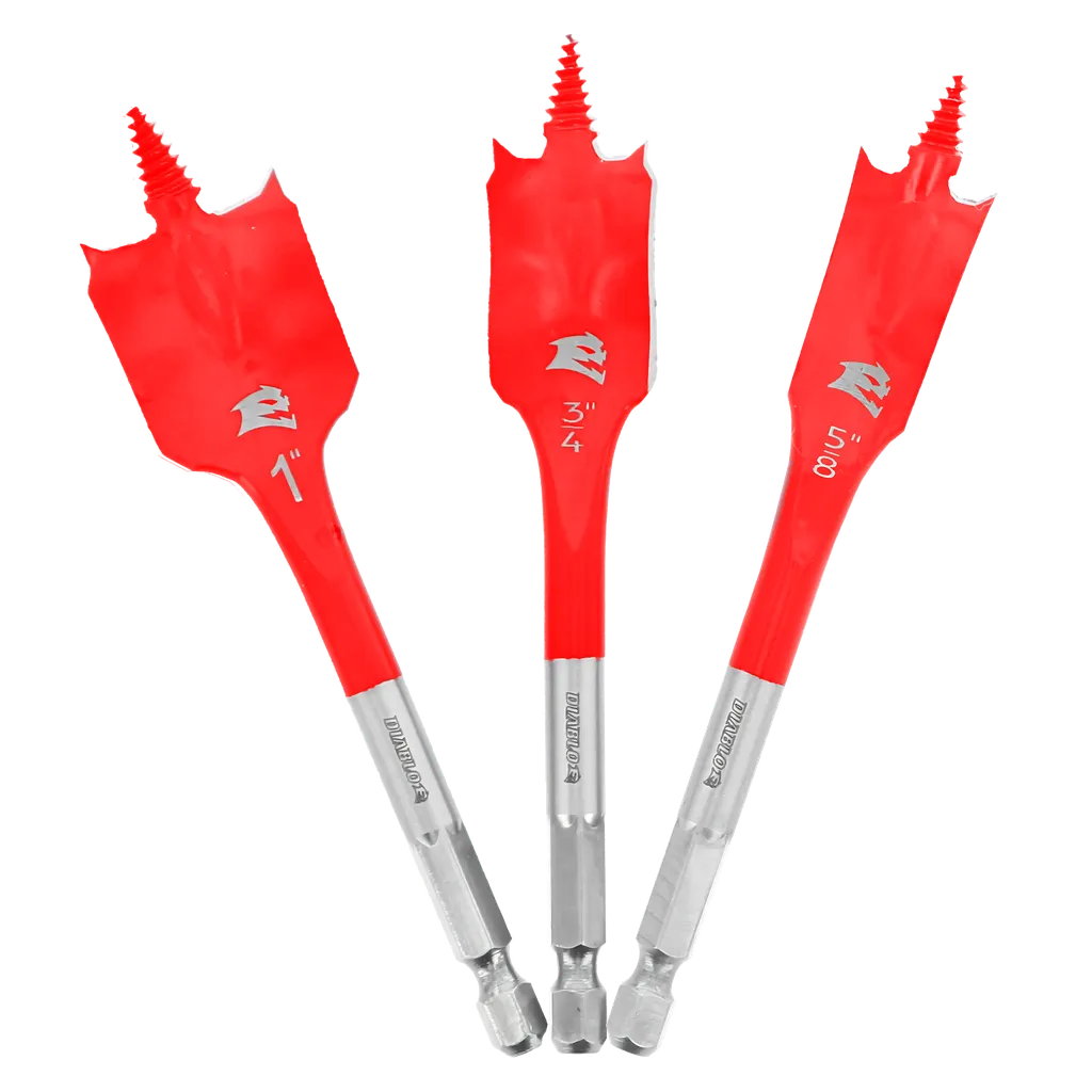 3 pc Spade Bit Set (3-Piece) – ProContractor Supply