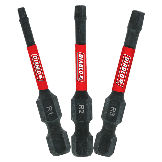 2 In. Square Drive Bit Assorted Pack (3-Piece)-DSQV2-S3-3275