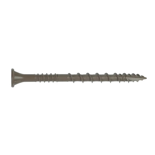 Deck-Drive Dsv Wood Screw - #10 X 2-1/2 In. T-25, Flat Head, Quik Guard®, Tan (1750-Qty)-DSVT212MBC-SP8978-9556