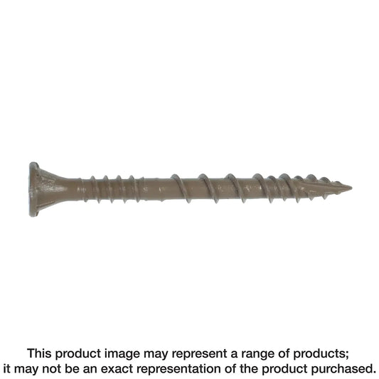 Deck-Drive Dsv Wood Screw - #10 X 2 In. T-25, Flat Head, Quik Guard®, Tan (5 Lb.) (Pack Of 6)-DSVT2R5LB-SP971-1122