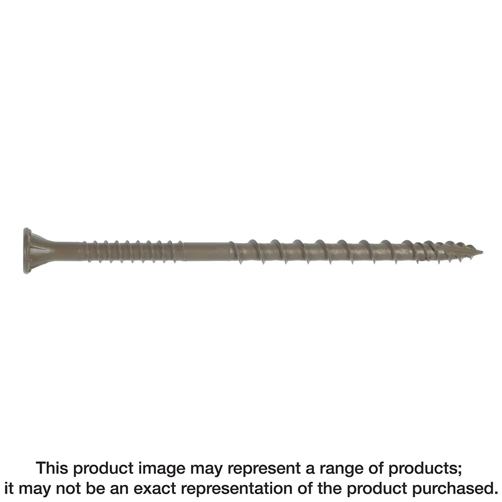 Deck-Drive Dsv Wood Screw - #10 X 3-1/2 In. T-25, Flat Head, Quik Guard®, Tan (1000-Qty)-DSVT312MB-SP5151-5526