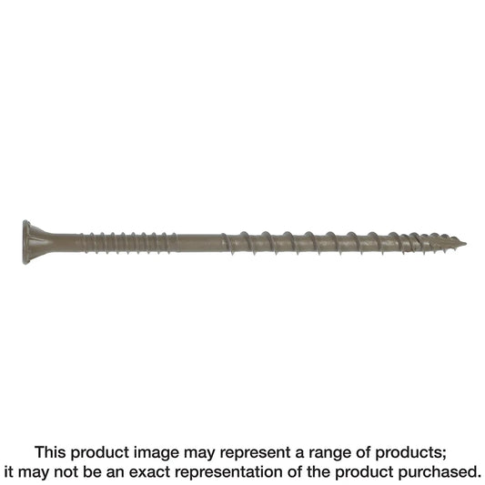 Deck-Drive Dsv Wood Screw - #10 X 3-1/2 In. T-25, Flat Head, Quik Guard®, Tan (1 Lb.)-DSVT312R1LB-SP1949-2156
